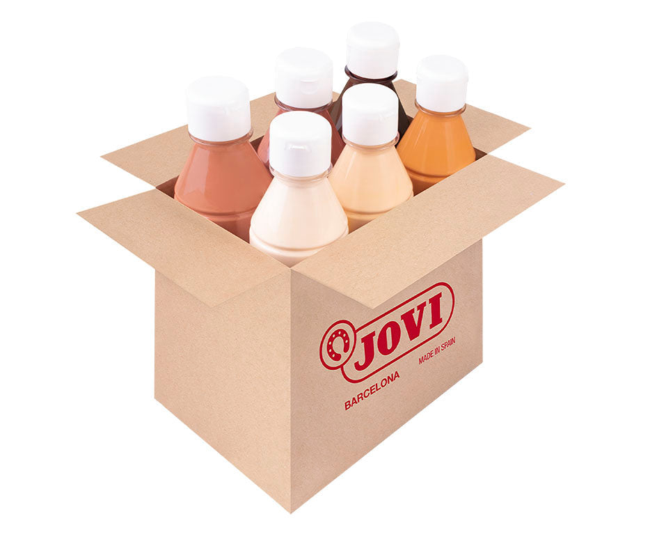 Υγρή τέμπερα JOVI Premium σετ 6 x 250 ml αποχρώσεις δέρματος