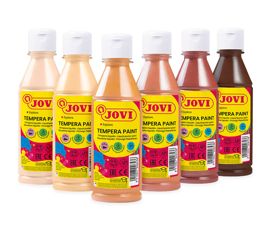 Υγρή τέμπερα JOVI Premium σετ 6 x 250 ml αποχρώσεις δέρματος