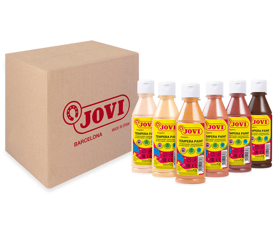 Υγρή τέμπερα JOVI Premium σετ 6 x 250 ml αποχρώσεις δέρματος