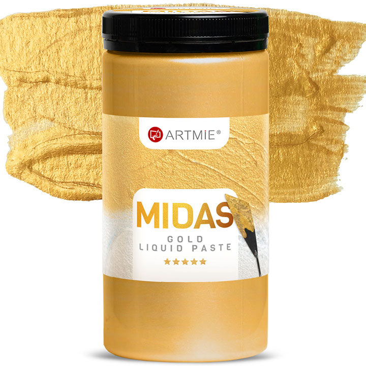 Υγρή μεταλλική πάστα ARTMIE MIDAS gold | διαφορετικούς όγκους