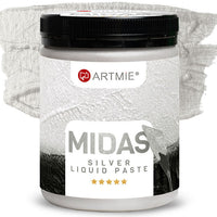 Υγρή μεταλλική πάστα ARTMIE MIDAS silver | διαφορετικούς όγκους