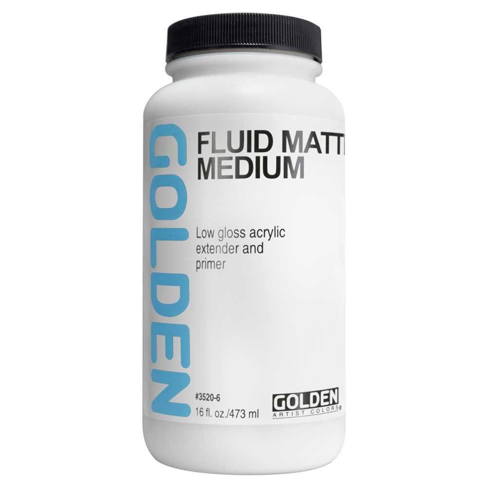 Υγρό ματ ακρυλικό μέσο GOLDEN Fluid Matte Medium