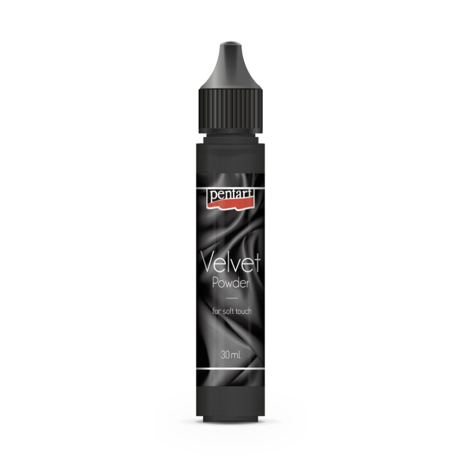 Διακοσμήτικη σκόνη βελούδο Pentart – Black