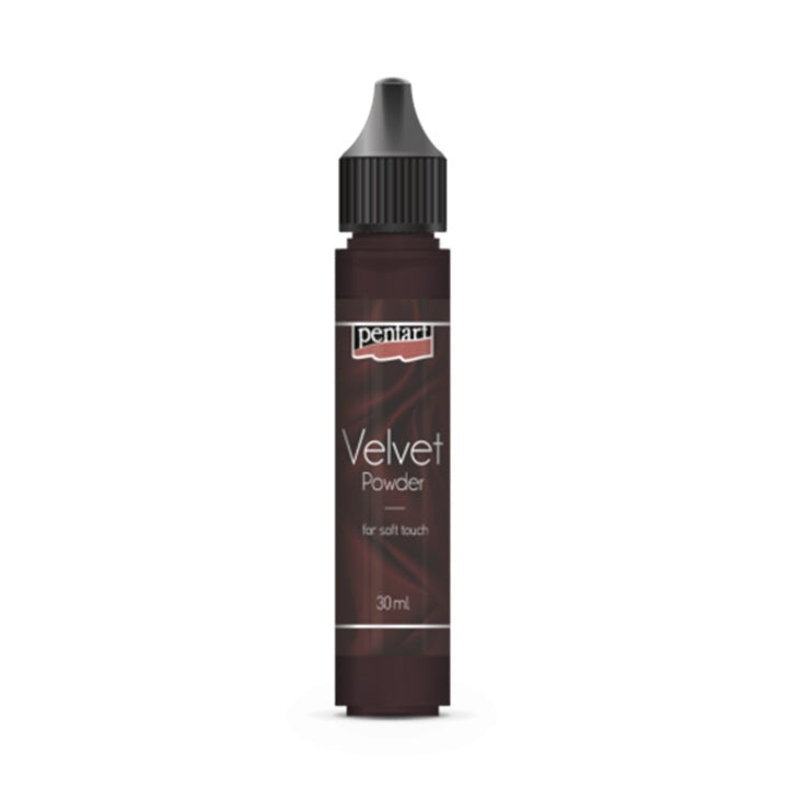 Διακοσμήτικη σκόνη βελούδο Pentart – Earthy brown