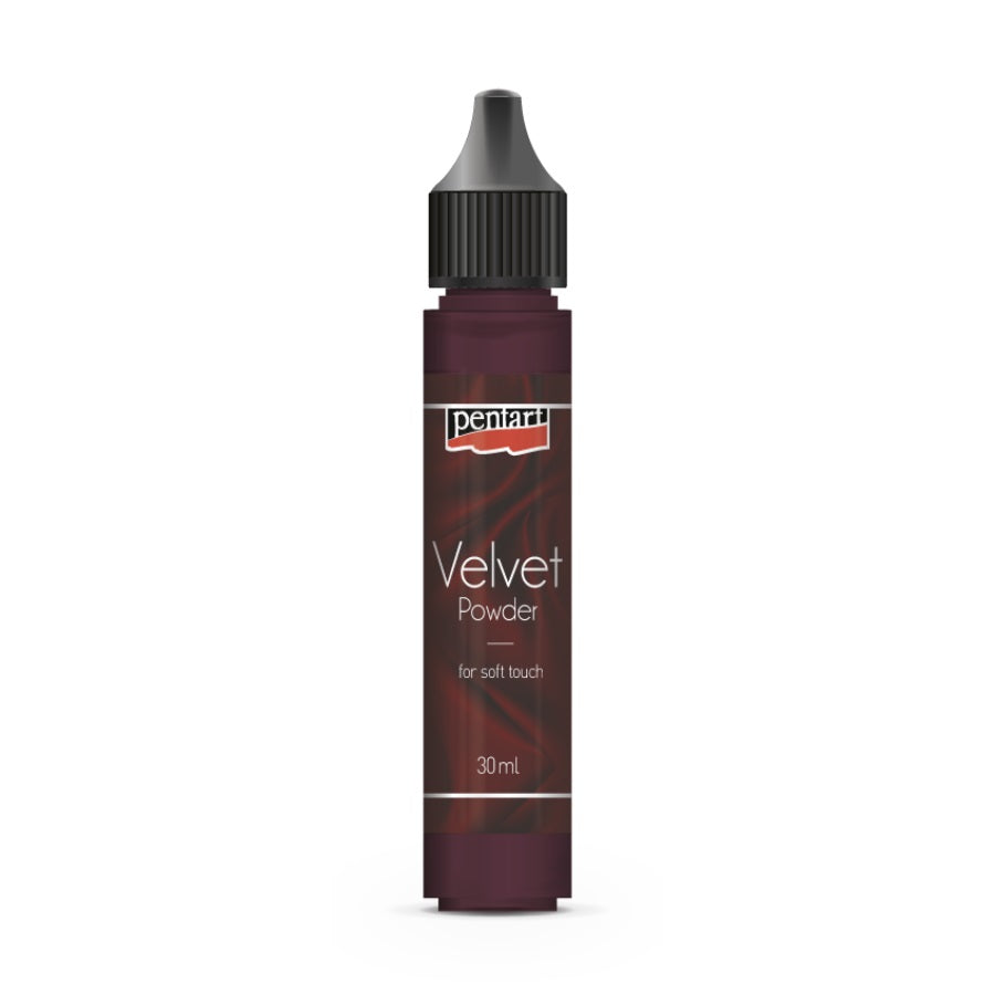 Διακοσμήτικη σκόνη βελούδο Pentart – Garnet red