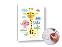 Ζωγραφική με αριθμούς HELLO BABY | χαμηλή δυσκολία