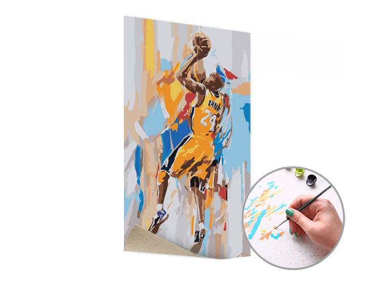 Ζωγραφική με αριθμούς KOBE BRYANT 24 | χαμηλή δυσκολία