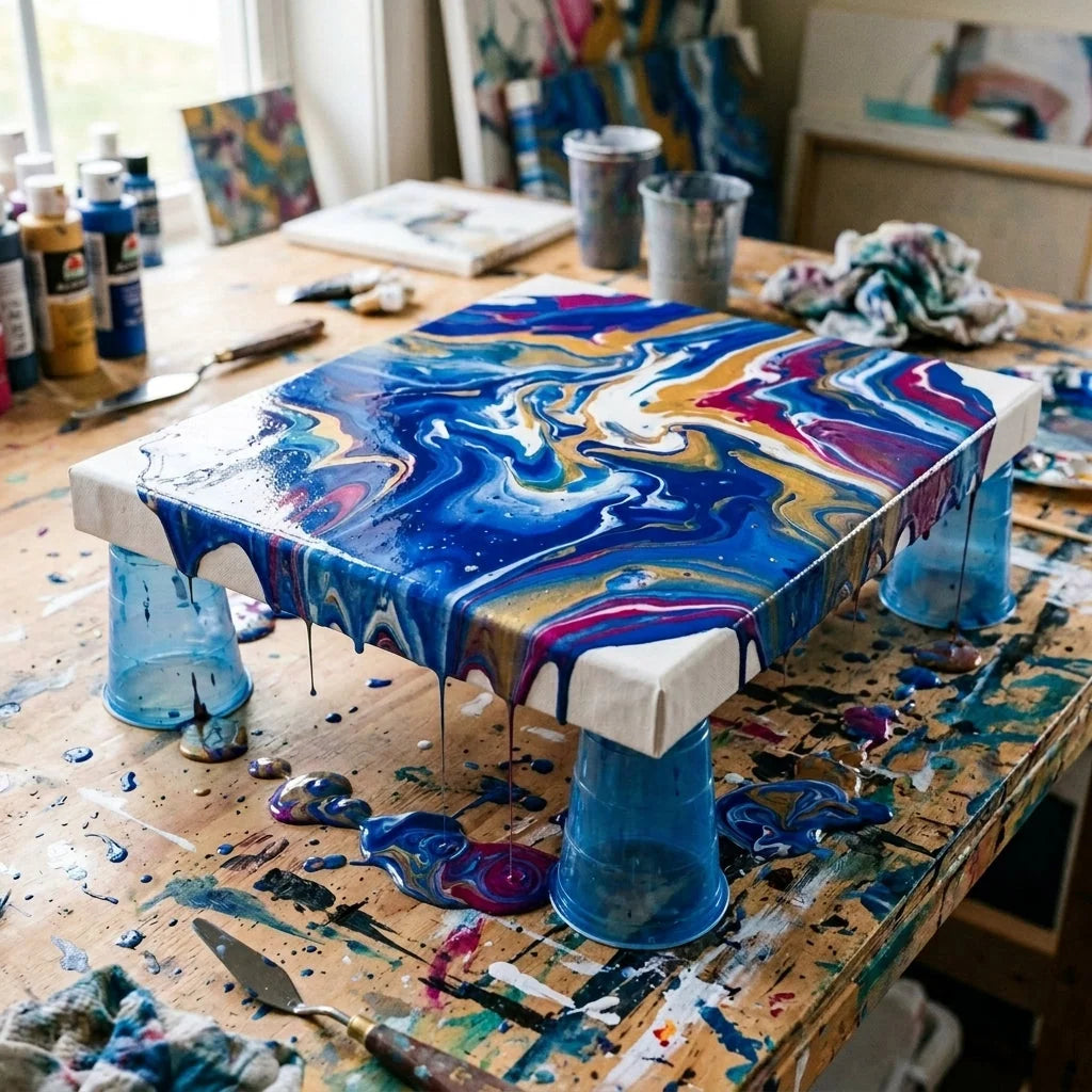 Τεχνική pouring σε καμβά PROFI ARTMIE