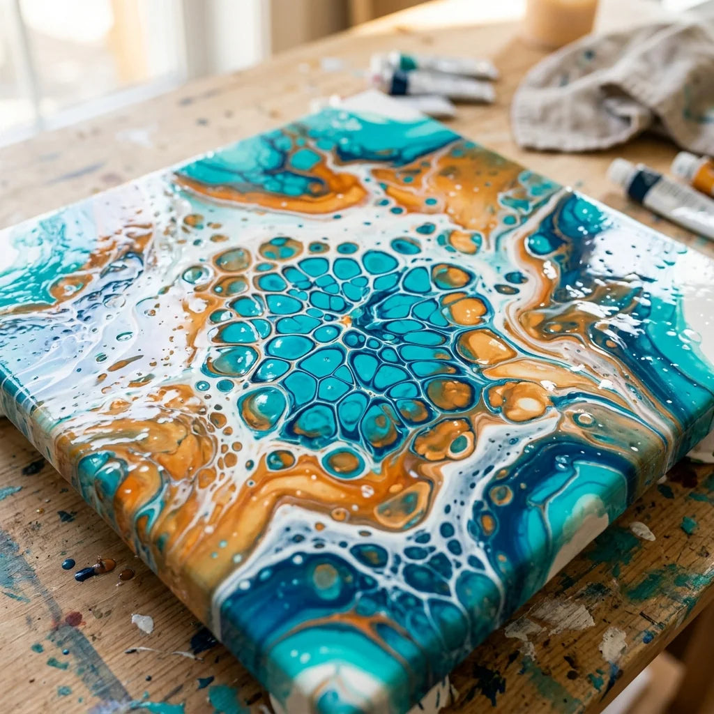 Εφέ cells που επιτεύχθηκε με Pouring Medium