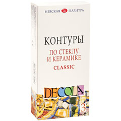 Σετ περιγραμμα για γυαλι και κεραμικη Decola - 3 x 18 ml