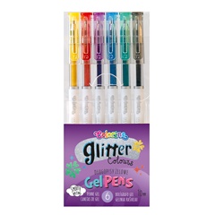 Σετ 6 στυλό Gel Glitter Colorino